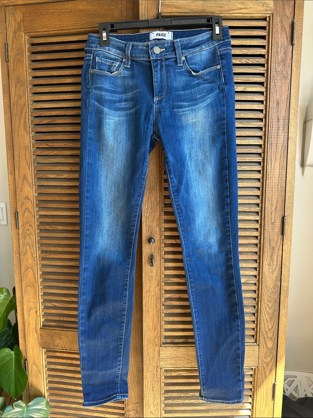 PAIGE Blue Wash Skinny Jeans